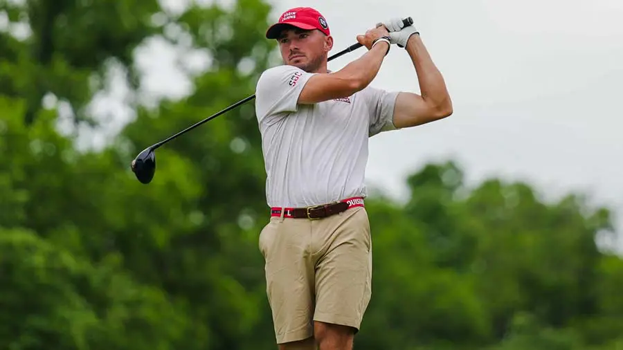 golfer swinging