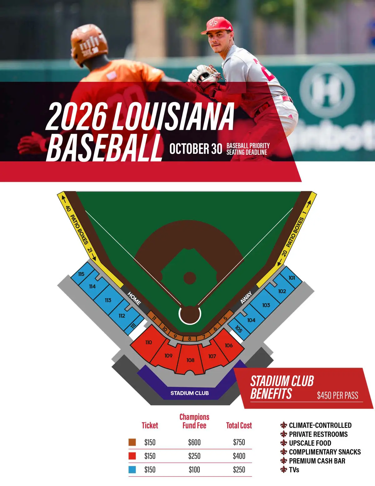 baseball seating map