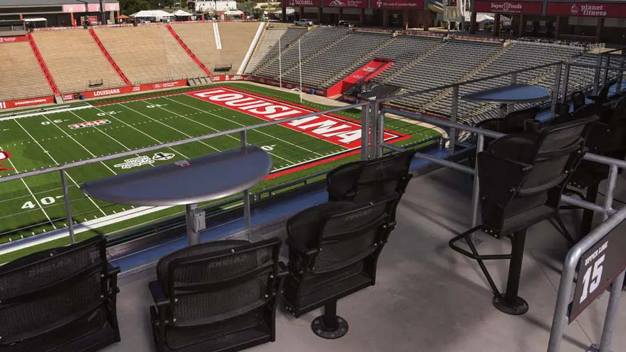 View of field from loge box